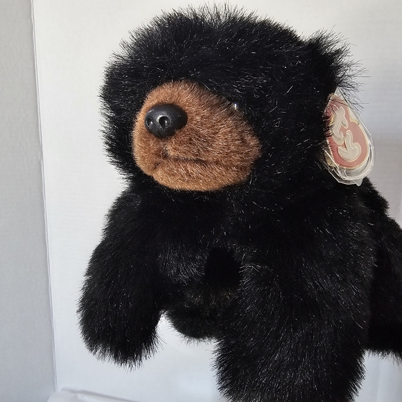 TY Baby Paws Brown Black Bear 12" Plush Stuffed Animal Vintage 👀 - Picture 3 of 15